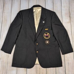 Vintage Royal‎ Nova Scotia Yacht Squadron Blazer RNSYS Shetland Clothes L/XL